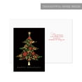 thumbnail image 4 of Masterpiece Tapestry Christmas Tree Card Set / 16 Holiday Cards With Gold Foil And Coordinating Foil Lined White Envelopes / 5.625" x 7.875" Folded Greeting Cards With Inside Verse, 4 of 6