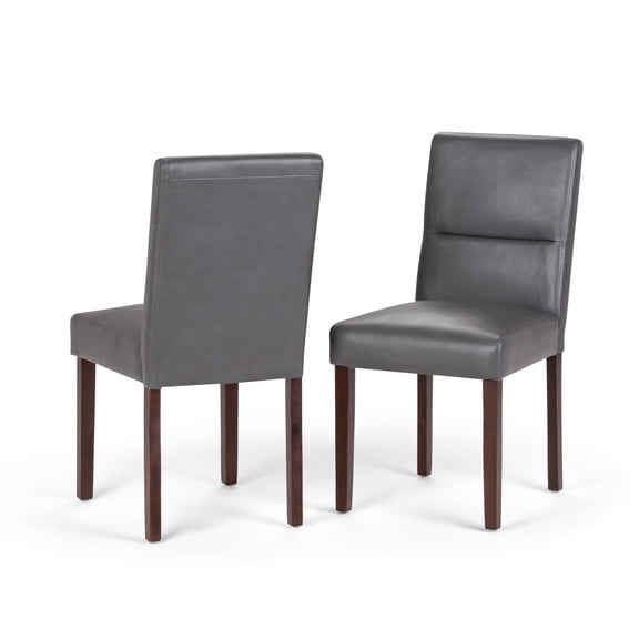 Simpli Home Ashford Parson Dining Chair (Set of 2) in Stone Grey