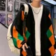 thumbnail image 5 of Suéteres de punto negros para hombre Ropa de hombre blanca Cárdigan de cuello en V Argyle Graphic Sheap Cigaret Moda fea 2024 Elegante clásico, 5 of 5