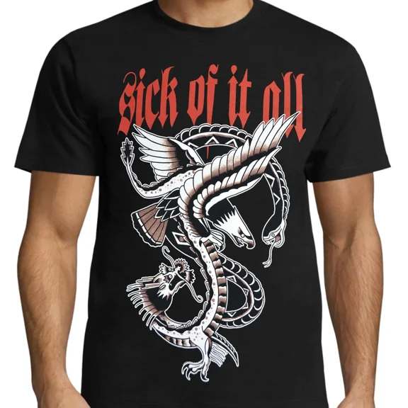 Sick of It All shirt artwork black T-shirt unisex S to 5XL XZ1324