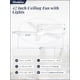 thumbnail image 5 of Ventilador de Techo Fanbulous 42" con Luz y Control Remoto 3CCT 6 Velocidades, 5 of 7