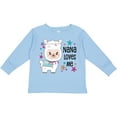 thumbnail image 3 of Inktastic Nana Loves Me- Cute and Happy Llama Boys or Girls Long Sleeve Toddler T-Shirt, 3 of 5