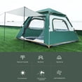 thumbnail image 5 of 4 Person Instant Camping Tent, Automatic Easy Pop up Tents for Camping/Outdoor/Beach/Hiking/Traveling, Beige & Green, 5 of 9