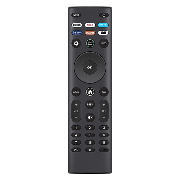 New XRT140V3L Remote Control for Vizio D24h-J09 D40F-J09 D43F-J04 with Peacock/Netflix/Prime/Disney/Tubi Hotkeys