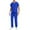 Blue, variant on Aofany Scrubs Set Men Stretch V-Neck Scrub Top and Elastic Waistband Pants Scrubs for Men, Men's Workwear Uniform