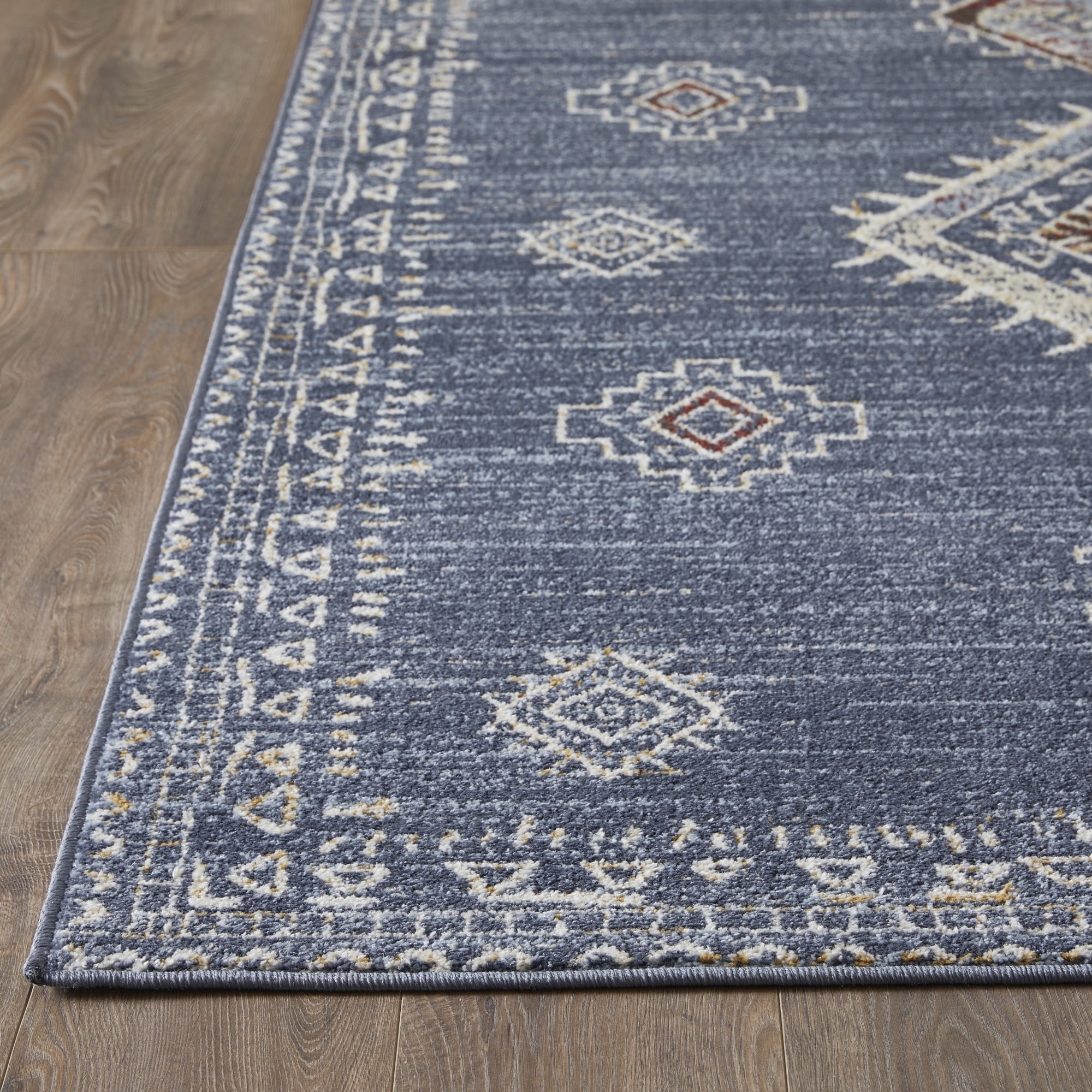 Loomaknoti Alsbrooke Temarnie 5' x 7' Blue Oriental Indoor Area Rug