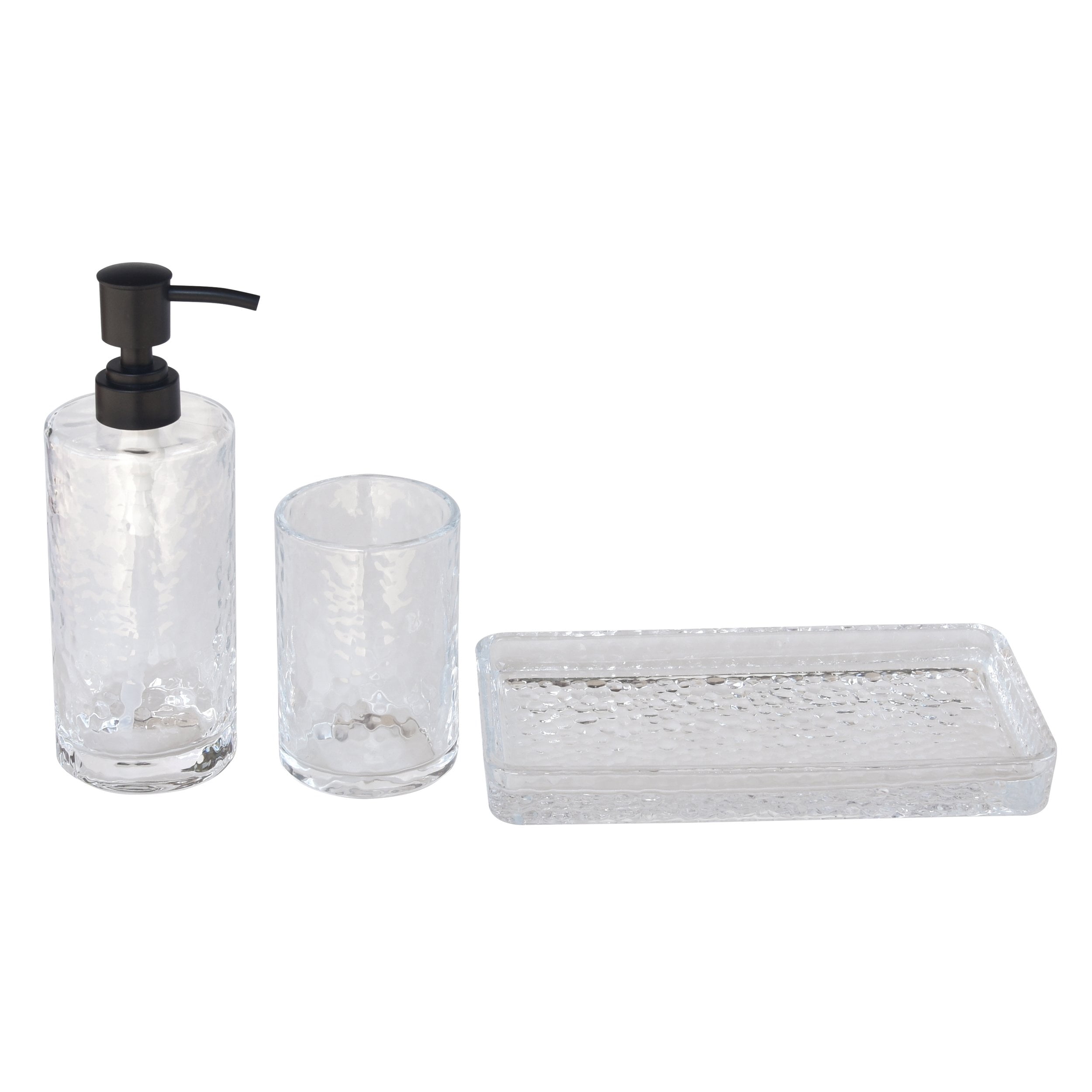 Better Homes & Gardens Hammered Glass Soap Pump