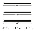 thumbnail image 7 of SeilKocv Wall Mounted Floating Shelves Set of 3, 48" Wood Wall Shelves for BedRoom Kitchen Bathroom, Black, 7 of 7