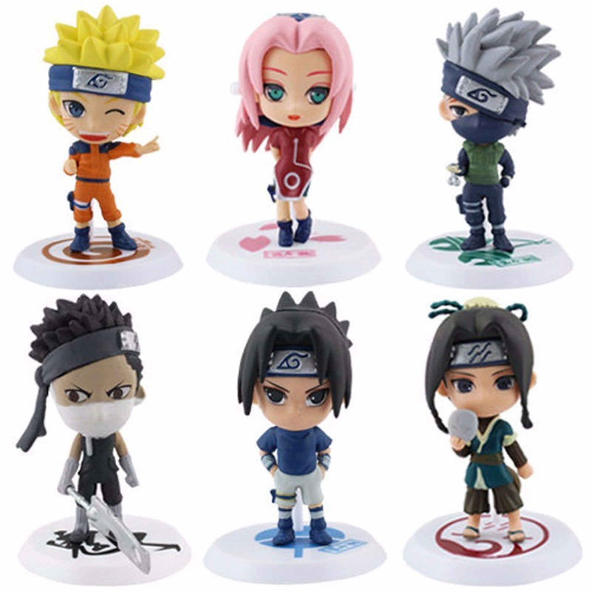 Details about   6pcs Naruto Action Figures Kakashi Sakura Sasuke Itachi PVC Toys Model Figurine