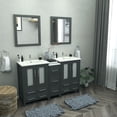 thumbnail image 3 of Vanity Art VA3024-60E 60 in. Double Sink Bathroom Vanity Set, Espresso, 3 of 9