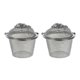 thumbnail image 1 of 2 stainless steel tea infusers. Lockable mesh ball for tea and spices. 6cm diameter., 1 of 4