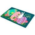 thumbnail image 1 of adviicd Welcome Easter Rabbits Elegant Decorative Doormat, Seasonal Spring Easter Farmhous Holiday Low-Profile Floor Mat Switch Mat For Indoor Outdoor, 1 of 5