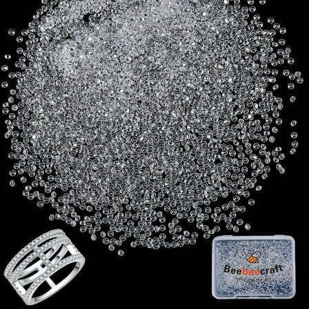 1 Box 3000Pcs Cubic Zirconia Cabochons White AAAAA Round 1mm Diamond Small Loose CZ Stone Gemstone