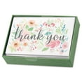 thumbnail image 2 of Current Best Florals Deluxe Thank You Note Cards - Set of 16, 4" by 6" with envelopes, Give Thanks, Blank Inside, Printed in the USA, 2 of 5