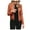 Orange, variant on LEAVINGSUO Womens Fashion Winter Coats for Women Women Ladies Lapel Motor Jacket Coat Zip Biker Short Punk Cropped Tops