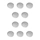 thumbnail image 2 of Wosthever Bandeja para pizza de aleación de aluminio plateado: garantiza durabilidad y no toxicidad Sin contaminación por metales Bandeja para plata 8 pulgadas, 1 10Conjunto, 2 of 6