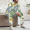 thumbnail image 7 of Fotbe Vintage Utensils Pattern Long Sleeve Pajama Set for Men,Sleepwear Set,2-piece Loungewear Set,Soft PJs Comfy Nightwear with Pockets-Large, 7 of 7