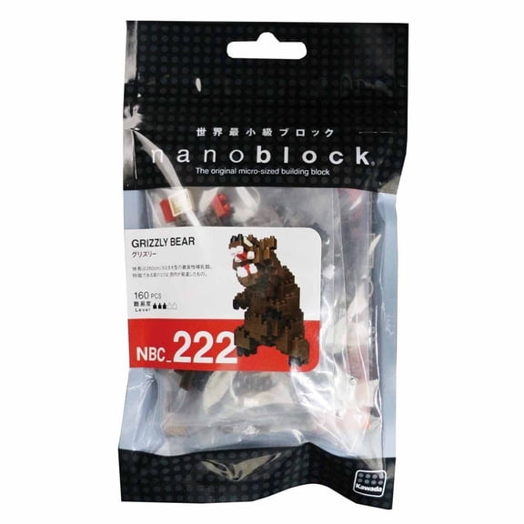 Nanoblock - GRIZZLY BEAR NBC222