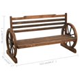 thumbnail image 4 of Charmma Patio Bench 44" Solid Firwood, 4 of 8