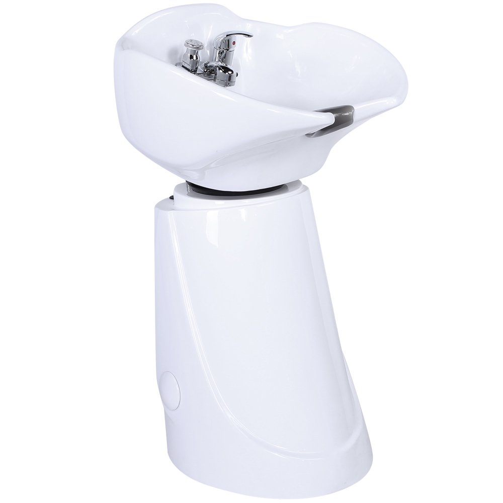 Salon Beauty Equipment White Free Standing Shampoo Bowl Unit SU83W