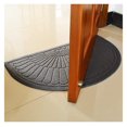 thumbnail image 4 of Half Round Doormat, Gray, Outdoor Indoor Rug - 30x18 inches, Non Slip, High Traffic, Absorbent, Modern Design, 4 of 7