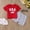 Red, variant on EliteGoogv Boys Girls 4th of July T Shirts Short Sleeve Crew Neck Patriotic USA Graphic T-Shirt Casual Tees Kids Tops Kids Shirts 250th Independence Day 12-18 Months