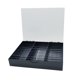 thumbnail image 1 of Caja de almacenamiento para decoración de uñas jinwen 30 rejillas cubierta transparente Negro, 1 of 8