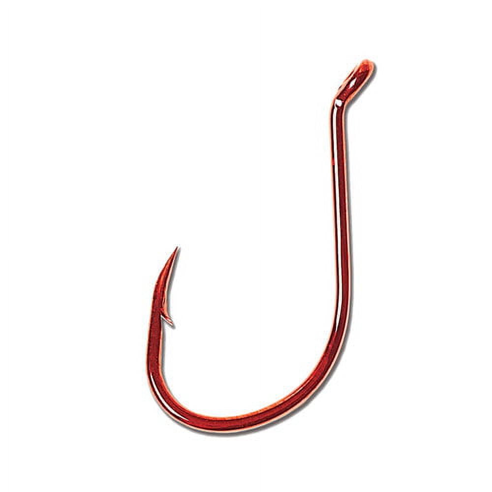 Lazer Sharp L2RGH-6 Octopus Long Shank Hook, Red, Size 6, 11 Pack