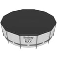 thumbnail image 5 of Bestway: Round Pool Cover - 12 Foot, Black - Above Ground Pools Accessory, Drainage Holes, Built-In Rope Secure, Water Protector, Block Debris & Dirt, 5 of 11