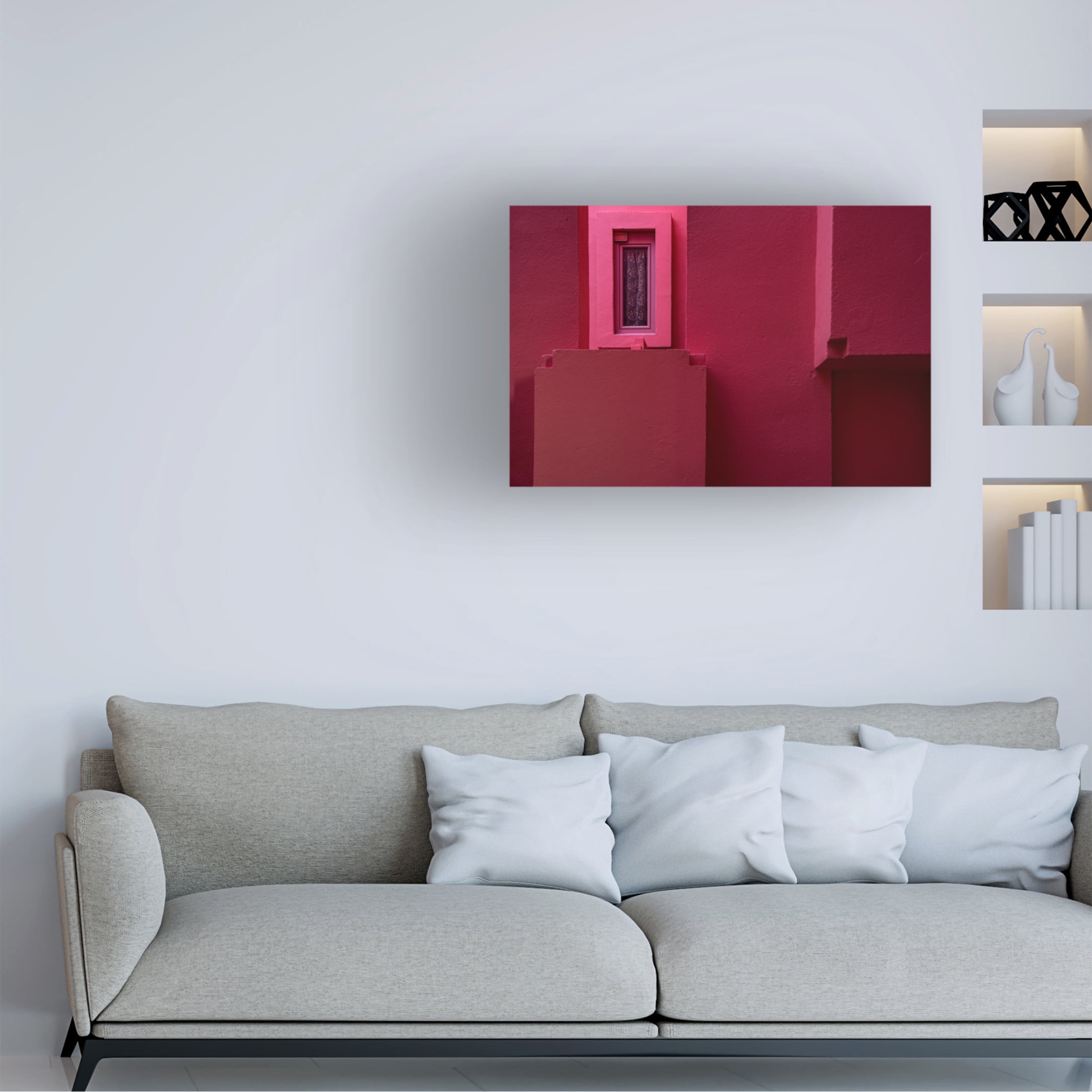 Trademark Fine Art Linda Wride Muralla Roja 13 Canvas Wall Art