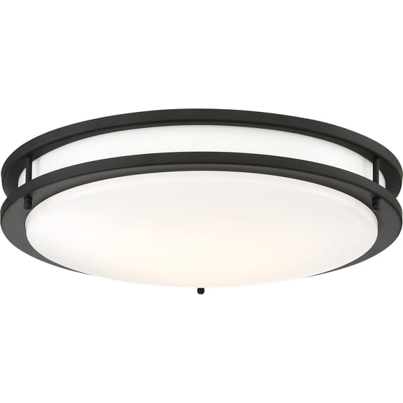 Nuvo Lighting 62/1437 Glamour 17" Wide Led Flush Mount Bowl Ceiling Fixture - Black