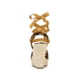 thumbnail image 2 of BLISSFUL STEP Sandales Compensées à Plateforme Espadrille à Lacets pour Femmes à Brides Croisées, 2 of 7