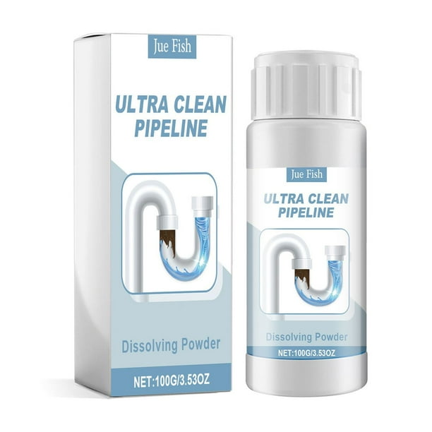 Merry Christmas Powerful Pipe Unblocking Agent, Pipe Unblocking Deodorant, Pipe Cleaner, Powder Pipe Blocking Agent, Quick Cleaning Of Kitchen And Bathroom