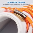 thumbnail image 3 of No Tie Elastic Shoelaces, With Magnetic Shoe Laces Lock - One Size Fits All Kids & Adult Orange, 3 of 7