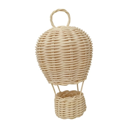 Modern Rattan Hot Air Balloon Decoration, Birthday Gift, Photography, Durable Crafts for Living Room, Home, Office, Wedding, Decoration