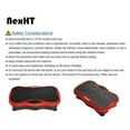 thumbnail image 6 of ProHT NexHT Fitness Vibration Platform Workout Trainer Machine with Two Bands and Remote for Whole Body Fitness, Red, 6 of 11