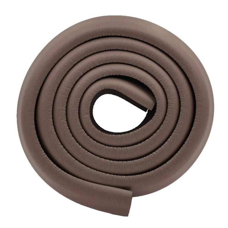 L Shape Baby Proofing Safety Corner Guards Rubber Edge Protectors Extra  Thick Foam Bumper Cushion 6.5 ft for Climbing Baby Room Kitchen Table Step  Fireplace Windowsill 2 Meters(Brown) 