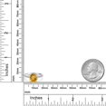 thumbnail image 6 of Gem Stone King 10K White Gold Yellow Citrine and Lab Grown Diamond Engagement Ring for Women | 3.00 Cttw | Round 9MM | Gemstone November Birthstone | Size 9, 6 of 6