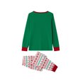 thumbnail image 4 of Pijamas Navideñas Conjunto de pijama de 2 piezas Traje diario con cintura elástica y estampado informal familiar Kuymtek Verde*mujer T S para Unisex, 4 of 9