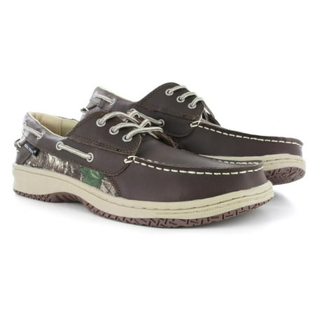 Realtree Mason Brown Camouflage Men's Boat Shoe