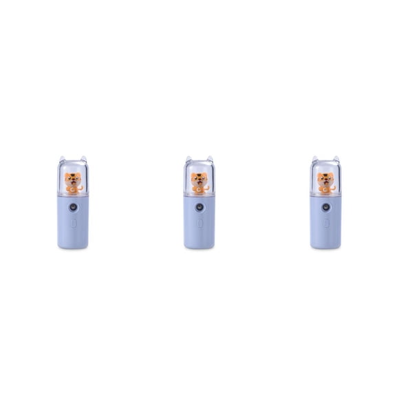 Bewildely Mist Facial Sprayer Travel 30ml USB Recargable Humidificador Hidratante Personal Hidratante Nebulizador Nebulizador Facial Azul Type1 NO1