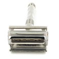 thumbnail image 2 of Parker 90R - Long Handle Butterfly Open Double Edge Safety Razor and 5 Shark Super Chrome Blades, 2 of 5