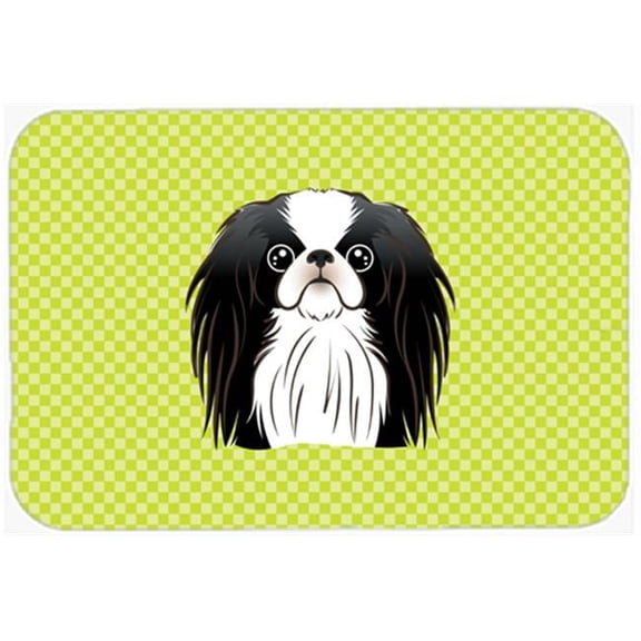 Checkerboard Design with Dog Mouse Pad, Hot Pad or Trivet