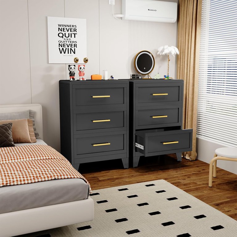 black small dresser for bedroom Rowanbeck - Black main image 0