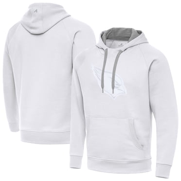 Men's Antigua White Arizona Cardinals Victory Pullover Hoodie