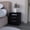 Black, variant on White Nightstand with Shelf / Bedside Essentials / Years of Use