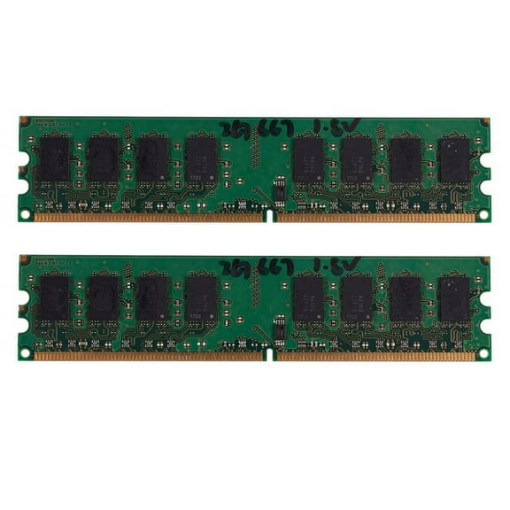 2X 2GB DDR2 PC2-5300 667MHz 240Pin 1.8V Desktop DIMM Memory RAM for , for (2GB/667)