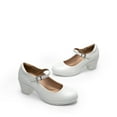thumbnail image 3 of Dream Pairs Womens Low Block Heel Mary Janes Pump Shoes Arch Support Round Toe Slip On Dress Work Wedding Shoes, 3 of 8