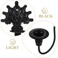 thumbnail image 3 of WHAMVOX  Candle Holder Wall-mounted Hanging Candlesticks Banquet Black, 3 of 8