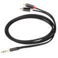 thumbnail image 1 of 1/4 To 2  Cable, 6.35mm Male To 2  Male Cable 2 Way  For  1.5m, 1 of 8